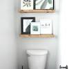 Helsinki etagere over the toilet storage rack, white wood by pilaster designs. 3