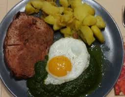 Leberkase Mit Spinat Kartoffeln Und Spiegelei Leberkase Rezept Spinat Rezepte Lebensmittel Essen