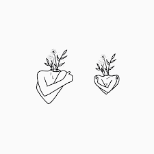 Aesthetic Simple Black And White Tattoo Drawings Pin By Tierra Arnold On Romee Ch Poupee Decousue Minimalist Drawing Drawings Body Art Tattoos