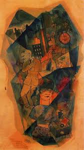 Whisky 1918 By George Grosz Aquarel On Paper Dada Art Movement Co Founder Of Dada In Berlin Yet A Cubist Like Work Les Arts Art Degenere Art Moderne