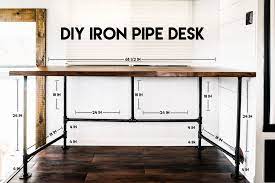 Creating a diy industrial pipe leg table with big box store basic materials, and almost no tools. Simple And Versatile Diy Desks From Pipes And Wood