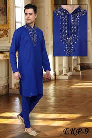 Blue Full Sleeves Cotton Handwork Kurta Pajama Mens Kurta Designs Gents Kurta Design Mens Indian Wear Buy stylish men's kurta pyjamas online in silk, cotton, linen at best prices. mens kurta designs gents kurta design