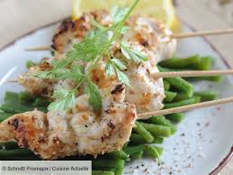 Brochettes De Poulet Citron Menthe Recettes Recette Brochette Poulet Recettes De Cuisine Recette Brochette Poulet