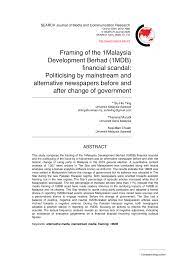 Suatu audit melibatkan petaksanaan prosedur untuk memperoteh bukti audit tentang. Pdf Framing Of The 1malaysia Development Berhad 1mdb Financial Scandal Politicising By Mainstream And Alternative Newspapers Before And After Change Of Government