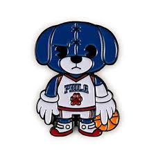 They were able to slap hands with players of both teams and mascots for both teams. Nba Philadelphia 76ers Franklin Mascot Enamel Pin