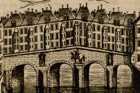 Les Maisons Sur Les Ponts Une Realite Dangereuse Du Moyen Age Qui Mit Du Temps A Disparaitre Histoire De Paris Pont Vieux Paris