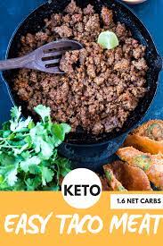Keto Taco Meat Taco Meat Ground Pork Recipes Vegan Meat Recipe