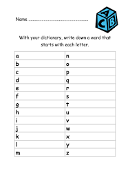 In the united states and other countries. Dictionary Alphabet Sheet Teaching Resources