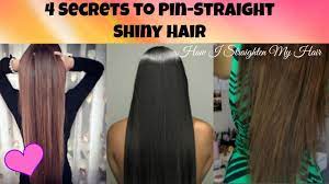 If you have wavy or curly hair, make sure your hair is wet before cutting. Secrets To Pin Straight Shiny Hair How I Straighten My Hair Youtube