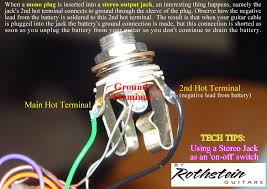 Cut two lengths of new guitar circuit wire, one approximately 6 inches long, which will serve as a ground wire, and the other long enough to reach from the output jack to the pickup selector switch, if the. Rothstein Guitars Serious Tone For The Serious Player