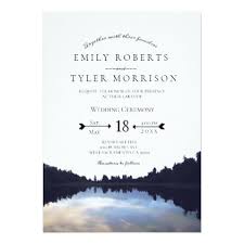 Rustic Lake Reflections Lakeside Wedding Invites C Zazzle Com Lakeside Wedding Lake Wedding Invitations Lakeside Weddings Ceremony