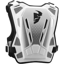 thor chest protector guardian mx white black