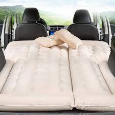 Indoor, outdoor, grass, not only on the road, the rear seat cushion in the car, outdoor. Amazon Com Car Suv Air Mattress Camping Bed With Pillow Inflatable With Pump For Rest Sleep Travel Camping Beige Sports Outdoors