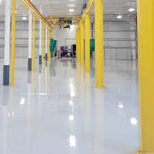 Industrial Epoxy Flooring At Manufacturing Facility V8 Floor Coating Epoxy Floor Industrial Flooring Floor Coating