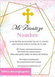 Tu niña se merece las más bellas invitaciones para su bautizo. Las Mejores Invitaciones Para Bautizo De Nina Para Editar 2020