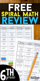 The topics covered are as follows.fractionsinequalitiesdecimalsestimatingunit ratesfraction. Free 6th Grade Math Homework Or 6th Grade Math Warm Ups This 6th Grade Math Spiral Review Is Aligned Wit Math Homework Spiral Math Homework Math Spiral Review