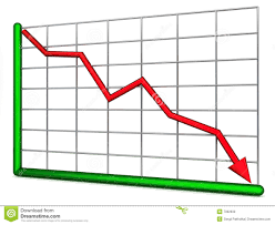 chart of decline stock illustration illustration of nobody