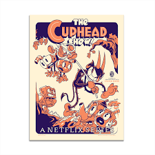 The Cuphead Show! Devil May Care Screen Print - iam8bit - iam8bit