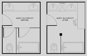 It's a layout often found in japanese bathrooms. Our Guest Bathroom Design Plan Before Images Room For Tuesday