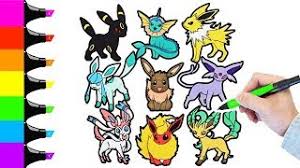 Coloring pages help kids learn their colors, inspire their artistic creativity, and sharpen motor skills. Coloring Pages Pokemon Colouring Eevee Evolution And Normal Form Eevee Youtube