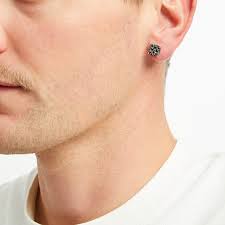 Men s Black large Diamond