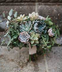Succulent wedding bouquet, rustic bouquet, spring wedding bouquet, winter bouquet, alternative bouquet,pinkbouquet,cream bouquet. Beautiful Succulent Wedding Bouquets Mywedding