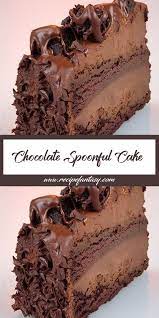 Chocolate Spoonful Cake Dessert Chocolate Spoon Cake Recipe Chocolate Cake Recipe Cake Recipes