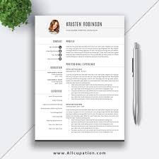 Ats resume example and formatting tips Resume Template For Job Application Modern Cv Template Word Editable Resume Cover Letter Instant Download Kristen Allcupation Optimized Resume Templates For Higher Employability