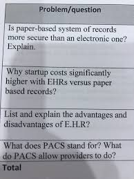 Search any hint 'acc'or'acc105' or year : Solved Problem Question Is Paper Based System Of Records Chegg Com