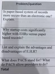 All latest cambridge o/as/a/igcse past papers are available on our website. Solved Problem Question Is Paper Based System Of Records Chegg Com