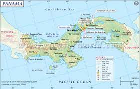 Panama city panamá is the capital of panama (see coordinates for panama) and is located 314.7 km wnw of turbo, colombia and 411.2 km ese of. Contorno Del Mapa De Panama Distribucion De Bienes Y Servicios