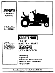 Buy craftsman lawnmower accessories & parts and get the best deals at the lowest prices on ebay! Craftsman 944 600880 Owner S Manual Pdf Download Manualslib