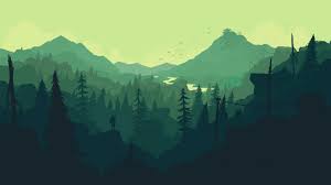 Green trees and mountains wallpaper. Minimalist Nature Wallpaper Resolution 3840x2160 Wallpaper