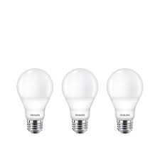 Look at this image of a 60w cob industrial lamp. Philips 60w Equivalent Bright White 3000k A19 Led Light Bulb Energy Star 3 Pack The Home Depot Canada