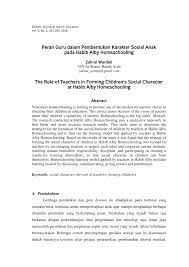 We did not find results for: Pdf Peran Guru Dalam Pembentukan Karakter Sosial Anak Pada Habib Alby Home Schooling