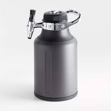 For kitchen glass countertops, we like kohler and ruvati sinks. Growlerwerks Ukeg Go 64 Crate And Barrel
