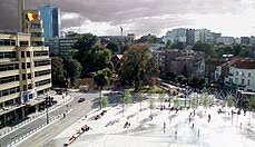 With ten streets converging there, it is one of the best connected crossroads in the city. Place Flagey Wikipedia