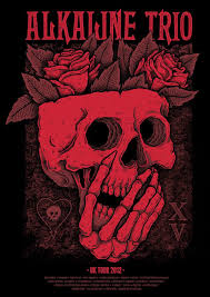 Black And White And Red All Over Alkaline Trio Pin By Delia On A3 Alkaline Trio Alkaline Trio Tattoo Concert Poster Design
