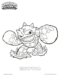 Free Skylanders Eruptor Printable Coloring Page Animal Coloring Pages Dog Coloring Book Coloring Pages