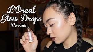 New L Oreal Highlighting Glow Drops Review Caroline Mystee Youtube