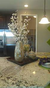 Model Home Kitchen Island Centerpiece Kitchen Island Decor Dining Room Table Centerpieces