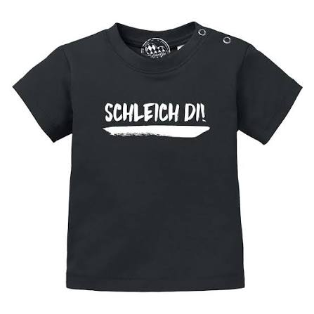 Bayerisches Baby T-Shirt "Schleich di!" – jetzt kaufen