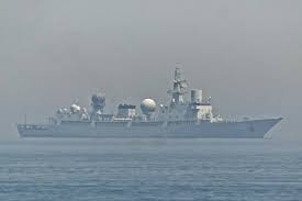 Chinese warship spotted off Iran's coast
