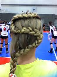 Pin By Jacqui Ray On Motivation Sport Hair Volleyball Hairstyles Cool Hairstyles