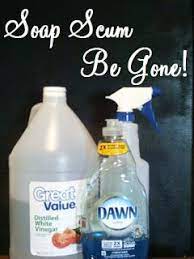 Soap Scum Be Gone Vinegar Shower Cleaner Diy Cleaning Products Soap Scum
