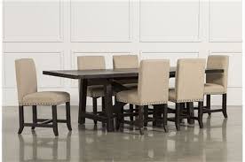 Jaxon 7 Piece Rectangle Dining Set W Upholstered Chairs Main Rectangle Dining Set Dining Room Sets Dining Set With Bench