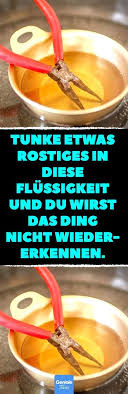 Tunke Etwas Rostiges In Diese Flussigkeit Und Du Wirst Das Ding Nicht Wieder Erkennen Tipp Fur Garten Haushalt Kuche Entferne Rost Ganz Ei Putz Hacks Rost Entfernen Hausmittel Und Tipps