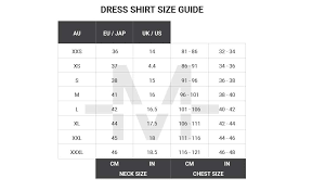 Australian Mens Clothing Size Conversion Charts Suits