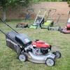 The thought of mowing takes me back to the sweaty, moody days of pushing our old gas mower. 1