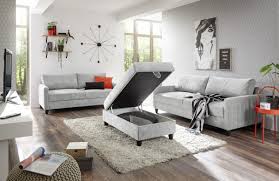 Im lieferumfang enthalten sind das kompakte sofa und eine das dreisitzer sofa ist als einzelstück oder als bestandteil in einer garnitur vertreten. Sofa Set Riga Sofagarnitur Wohnzimmerset Polstergarnitur Couch Hellgrau Silber